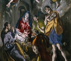 Adoracja pasterzy, El Greco, obrazek poglądowy